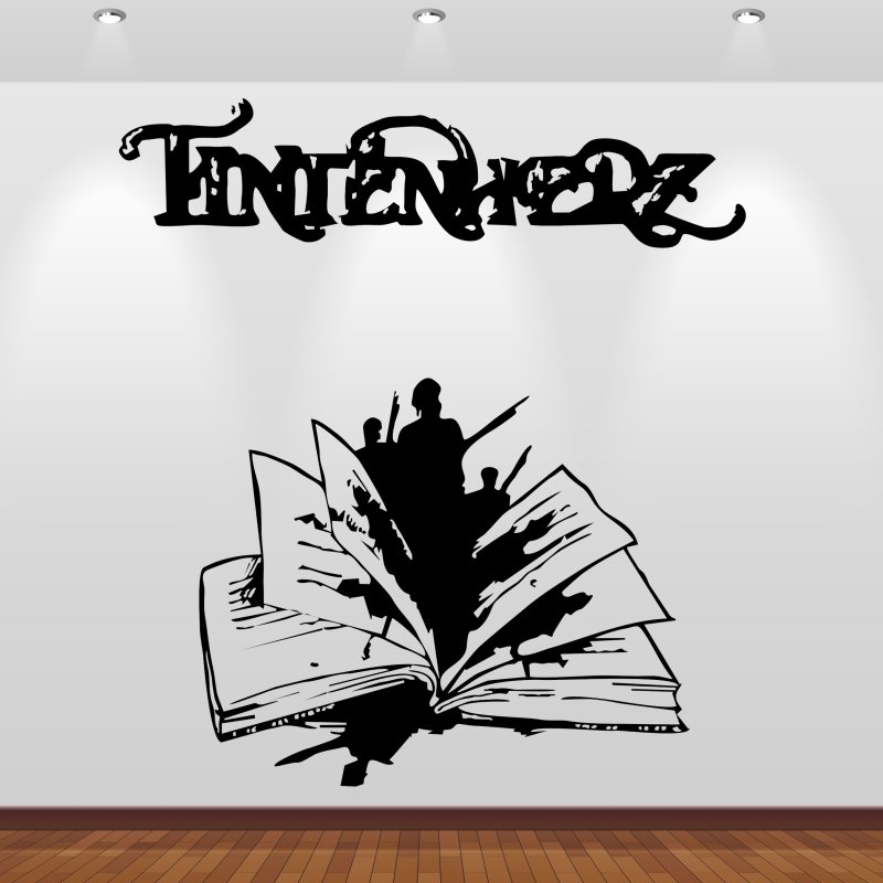 Preview: Wandaufkleber 46198 Tintenherz - Heraus lesen